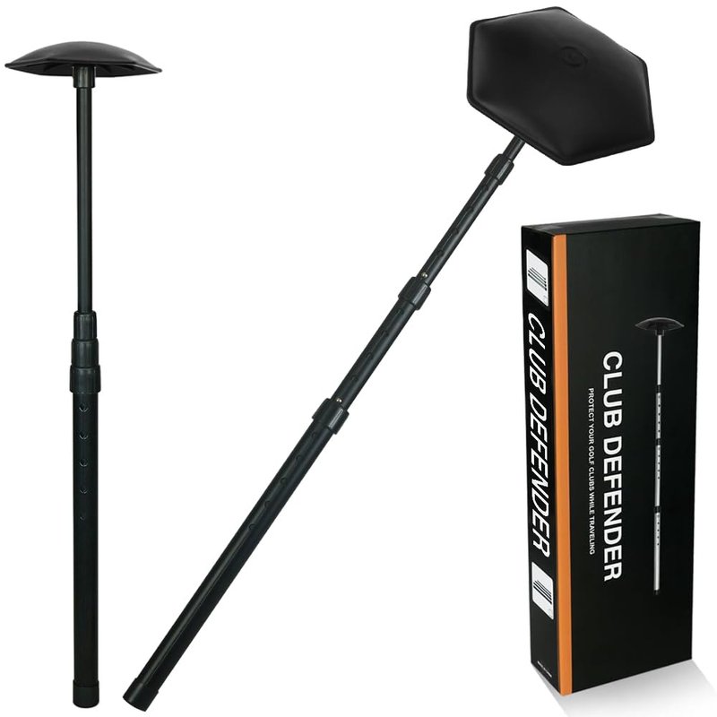 LOVACE Golf Travel Bag Support Pole – Height Adjustable Club Protector, Golf Travel Cover Support System (Black)