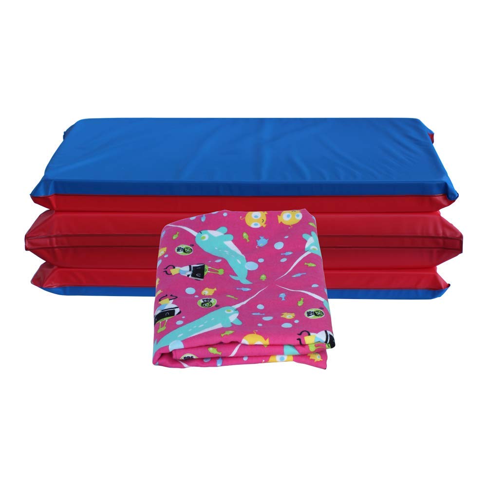 KinderMat 1.5" Thick Washable Kinderbundle - Narwhal Expedition | 47" x 22" for Daycare & Family Use