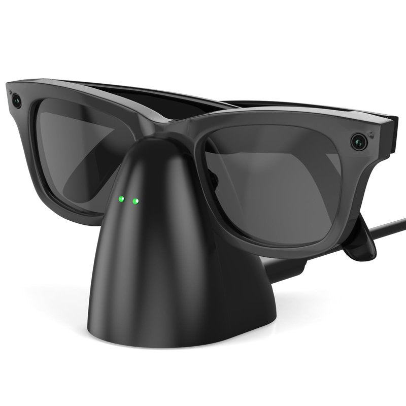 Charger Stand Compatible with RayBan Meta Smart Glasses, Portable Charging Dock for Wayfarer, Headliner & Skyler Gen 1 & 2 with 59" USB-C Cable (Not for Oakley HSTN & Display)