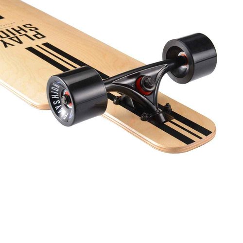 Playshion 39 Inch Drop Through Freestyle Longboard Skateboard Cruiser Line