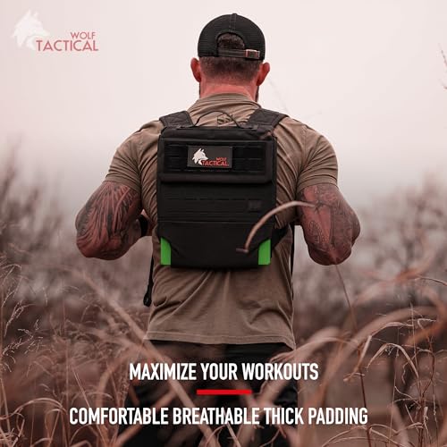 WOLF TACTICAL Weighted Backpack Rucking Backpack for Ruck Plates Weight Plates Rucksack for Running Walking Strength Training