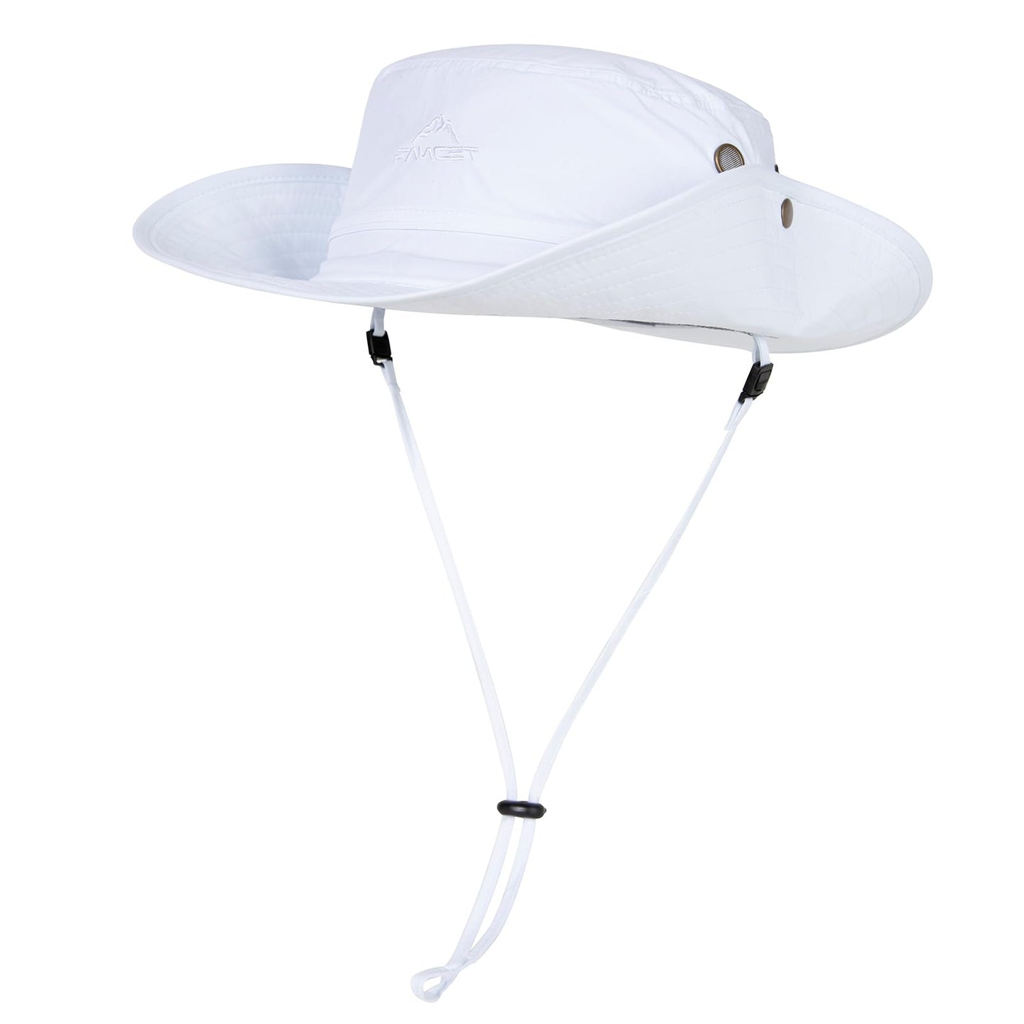 Comhats UPF 50 Sun Hats Wide Brim Summer Safari Hat Fishing Hiking Boonie Hats for Men Chin Strap Waterproof White Large X-Large L XL Oversize