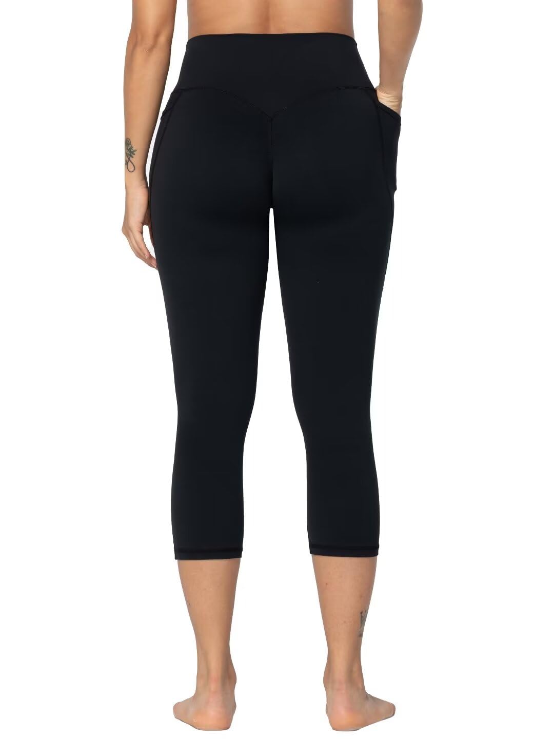 Sunzel Invisible Butt Scrunch Workout Leggings with Pockets for Women, No Front Seam Booty Gym Yoga Pants with Tummy Control 28" Forest Green Large