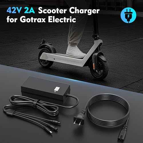 EVAPLUS SGS Certified 42V 2A Fast Charger with 3-Prong 0.31" Plug | for 36V Lithium Batteries- Compatible with Pocket Mod, Sports Mod, Electric Scooters