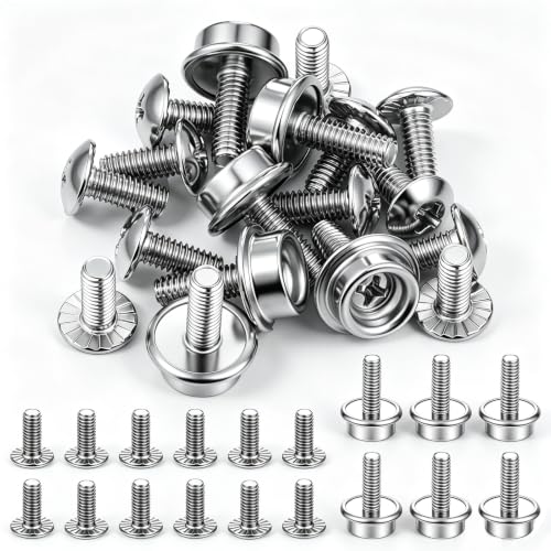 18 pcs Stainless Steel Helmet Visor Screws for Football Baseball Hockey Helmets