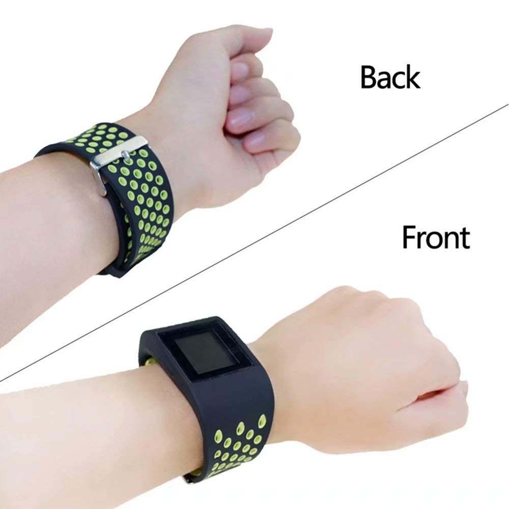 T-BLUER For Fitbit Surge Watchband, Replacement Double Color Silicone Bands Straps for Fitbit Surge Watch Fitness Tracker Watch Band Wristband Accessories