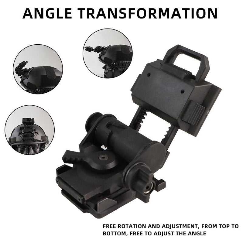 JOAXOR Tactical Helmet Night Vision Goggles Mount L4G24 NVG Mount for PVS 15/18 GPNVG18 (Black)