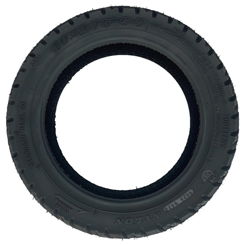 Felixstory 10x2.75-6.5 Tire Vacuum Off Road Tire, Fit for iScooter iX3 Kugookirin G3 Electric Scooter, 10 Inches, Non-slip, Explosion Proof 1pc