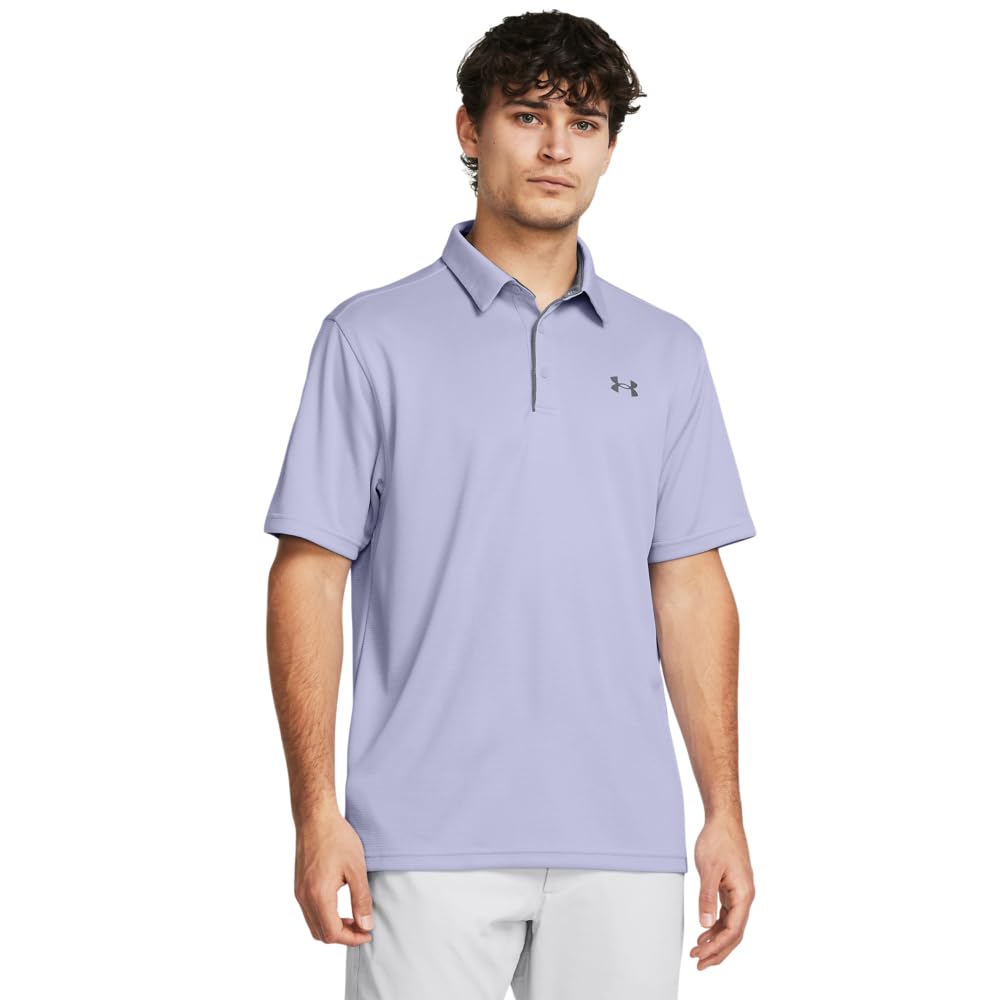 Under Armour Men's Tech Golf Polo, (539) Celeste / / Pitch Gray, X-Large