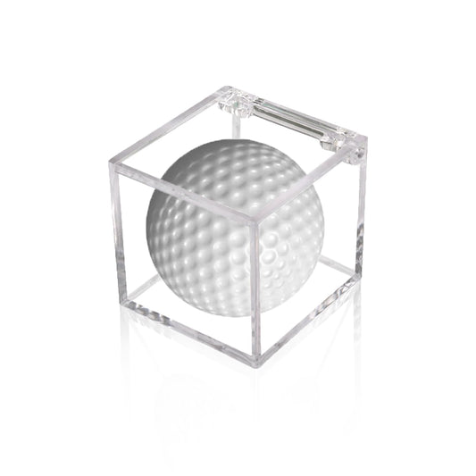 1 PC Golf Ball Display Case, UV Protected Golf Ball Display Cube, Acrylic Case Clear Display Holder for Golf Balls, 2.36 x 2.36 x 2.36 Inch