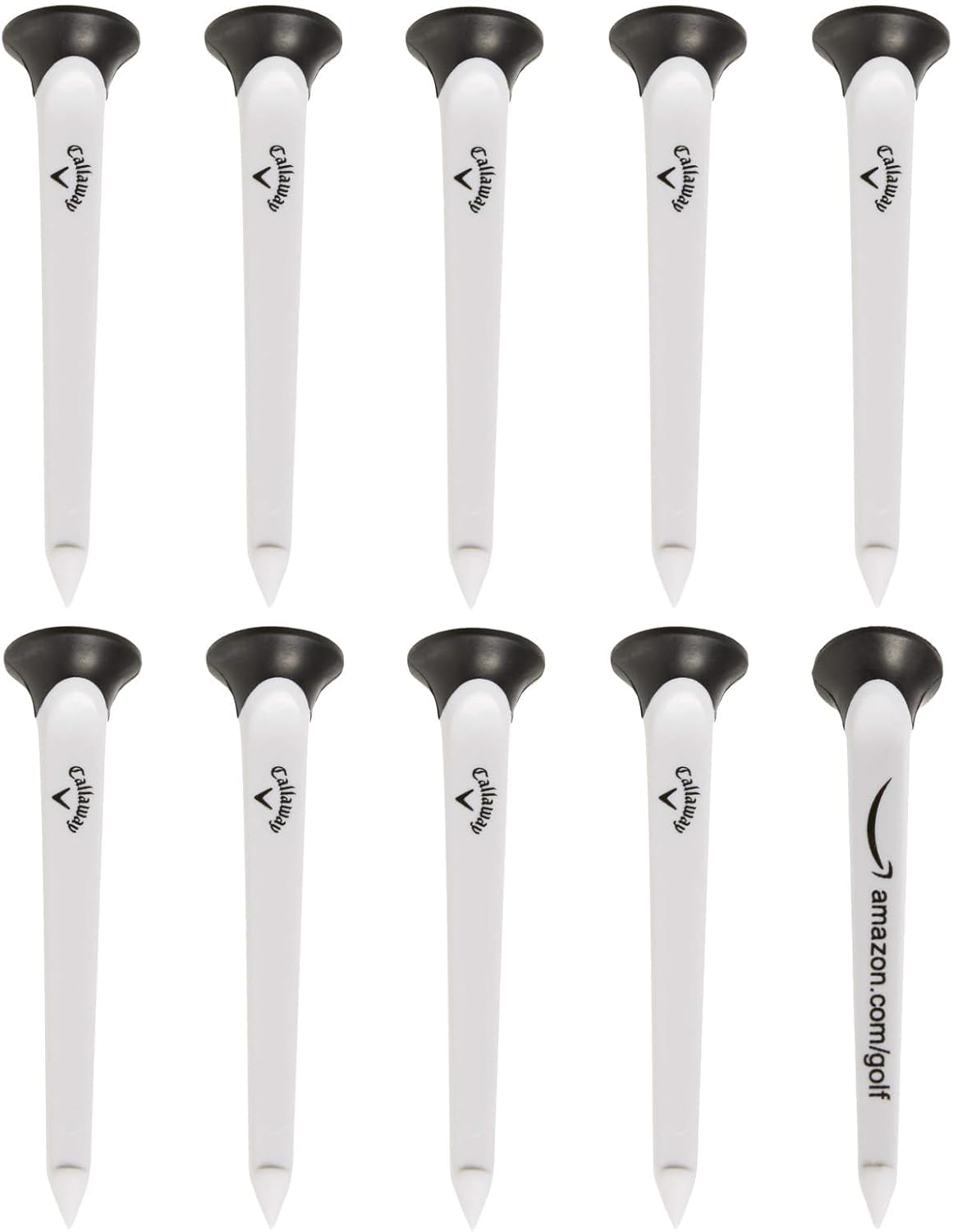Callaway Par-Tee Plastic Golf Tees, 10 Pack