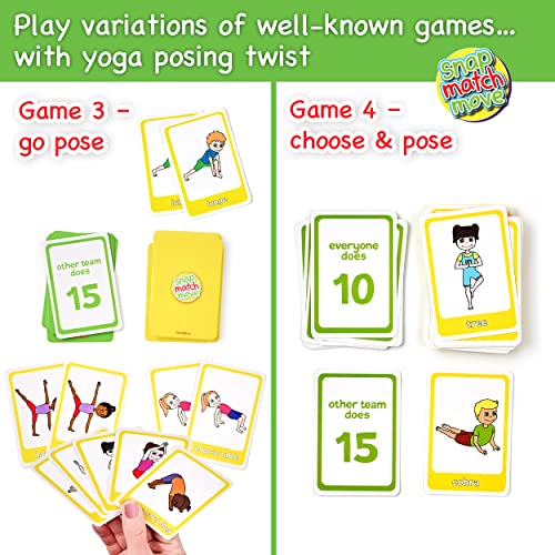 Yoga Cards for Kids - Fun Yoga Pretzels for a Yoga Kid, Yoga Exercises Cards & Kids Yoga Cards, Play Yoga Games for Children & Memory Yoga Game, Yoga Games for Kids, Yoga Preschool - Kids Meditation.