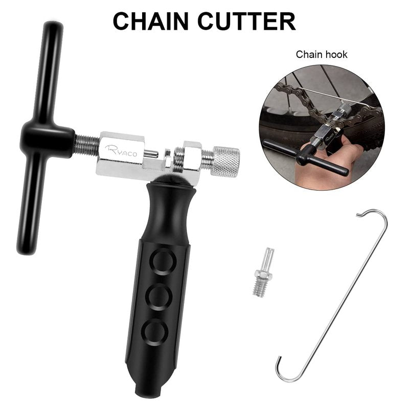 Ryaco Bike Chain Tools Set, Bicycle Link Plier, Chain Cutter, Chain Inspection Caliper Included for 6/7/8/9/10 Speed Chains Link Repair, Professional Tool Kit, Suit for Road Mountain Sports Bike