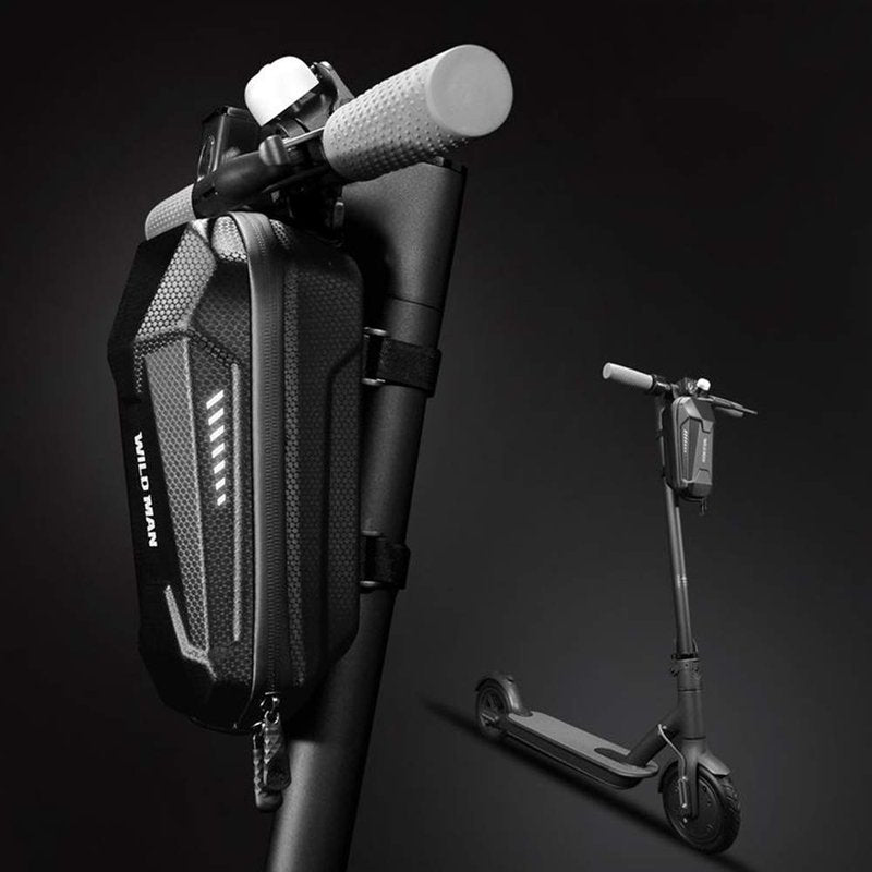WILD MAN Hard Shell Waterproof Scooter Storage Bag for Kick Scooters Folding Bike (3L)