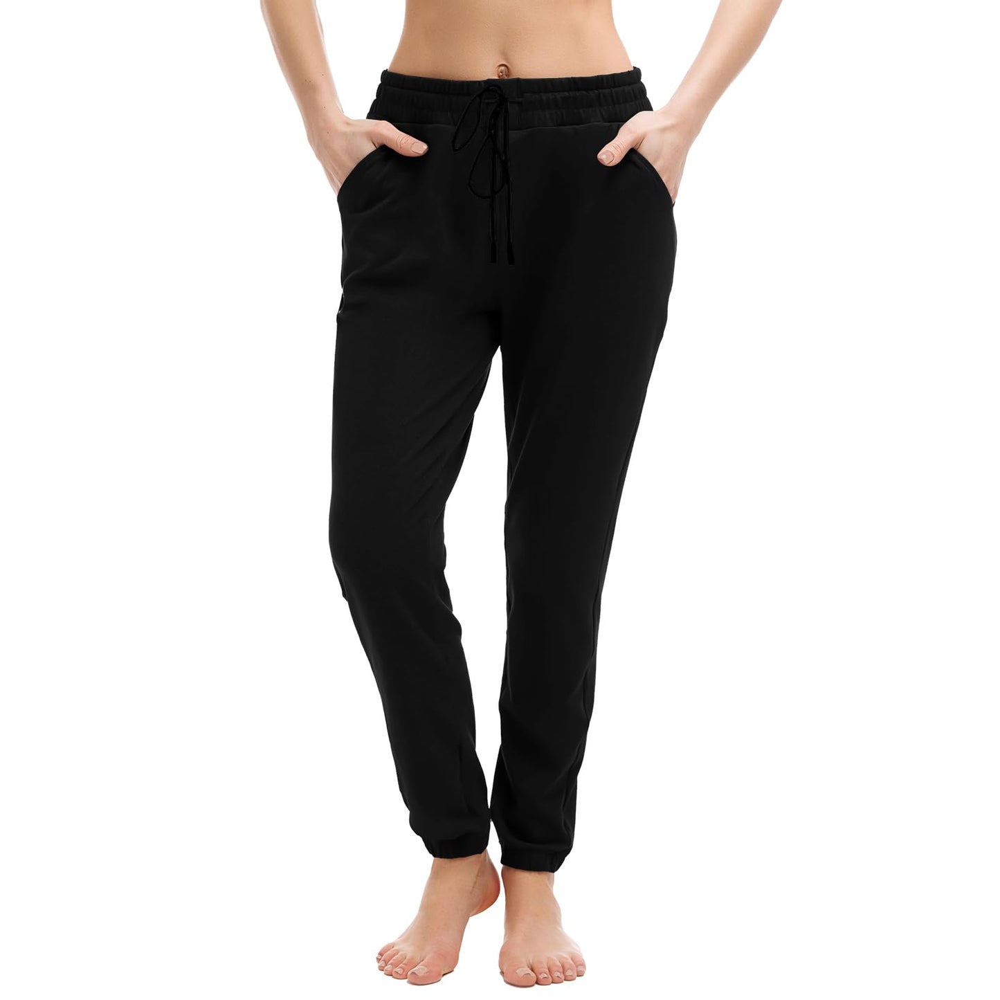 Stanpetix Sweatpants for Women with Pockets Black Large