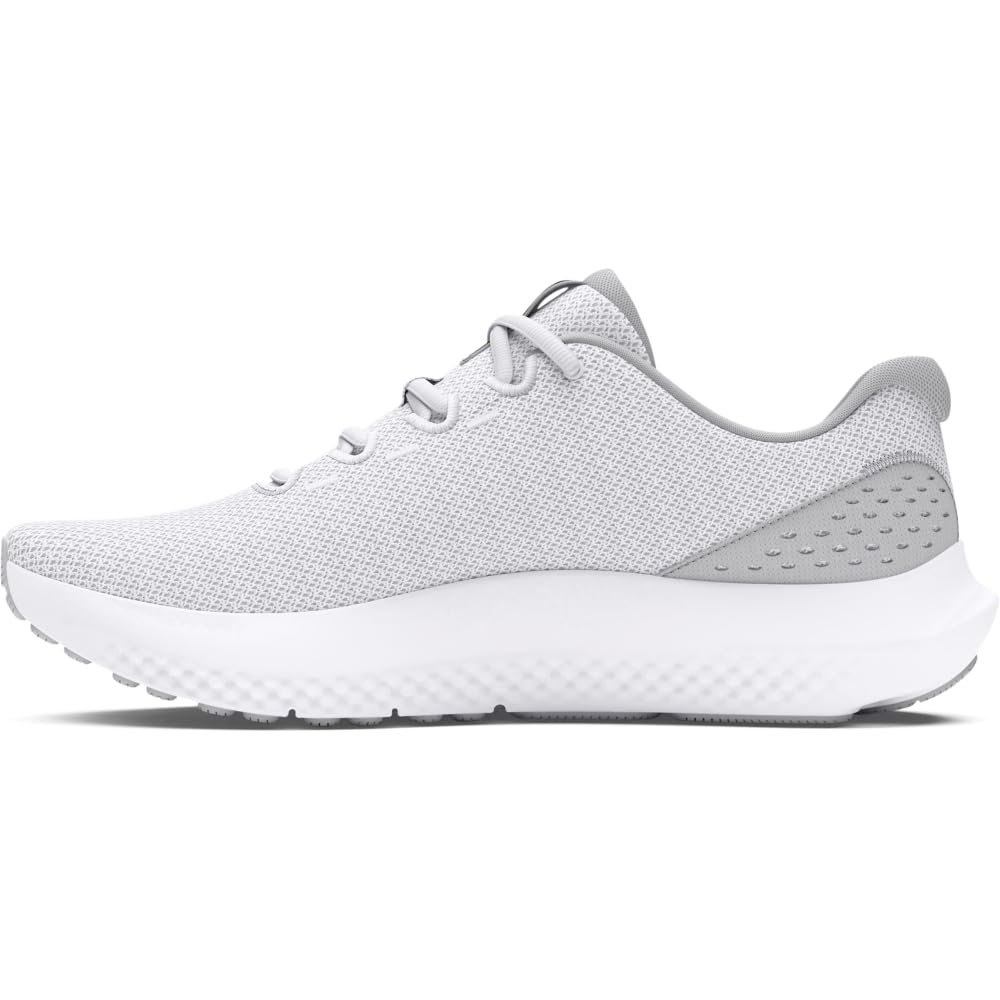 Under Armour Men's Charged Surge 4, (100) White/Halo Gray/Black, 9, US
