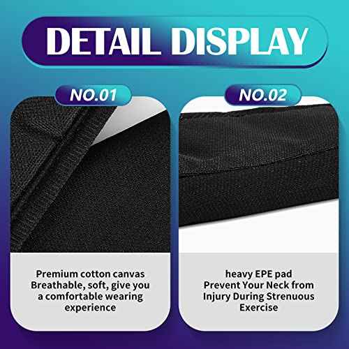 Taiyin 2 Pcs Winter Hockey Neck Guard Sports Cut Resistant Neck Guard Collar Protector for Youth Adult Paintball Ice Hockey Protective Gear, Black