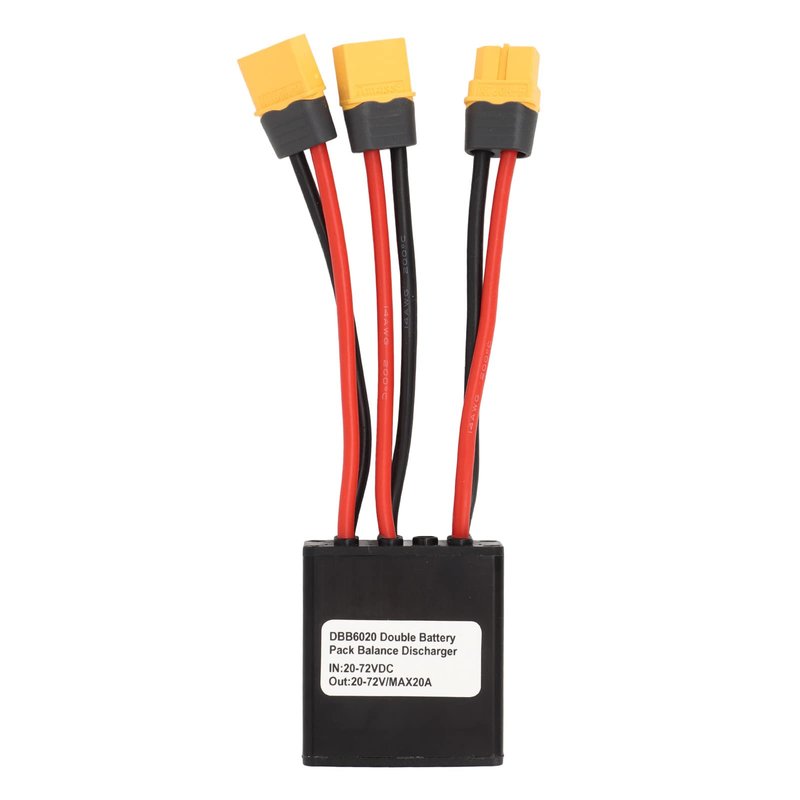 Dual Battery Adapter for E-Bike Dual Battery Parallel Module Converter 20V 72V Battery Discharge System Dual Battery Pack Balancer Dual Battery Connector Convertidores