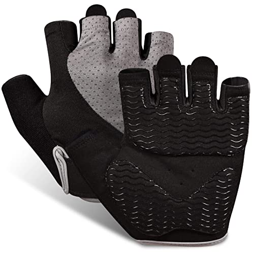 sunnex Gym Gloves, Workout Gloves, Fingerless Gloves for Weightlifting, Lightweight Breathable Fitness Gloves, Sports Gloves for Training Lifting Weight Cycling Climbing Rowing