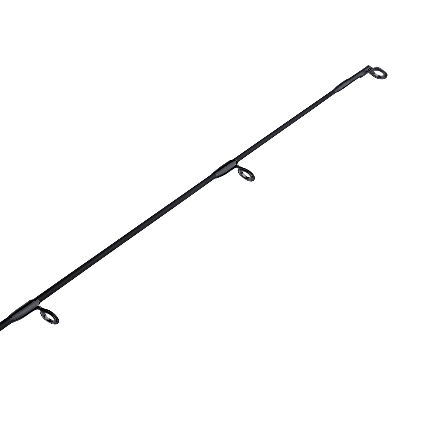 Abu Garcia 6’6” Vendetta Spinning Fishing Rod, 2-Piece Rod, 6-12lb Line Rating, Medium Rod Power, Fast Action, 1/8-1/2 oz. Lure Rating, Black