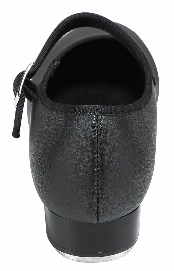 Linodes Unisex PU Leather Easy Strap Tap Shoe Dance Shoes for Women and Men's Dance Shoes-608-1-Black-4M