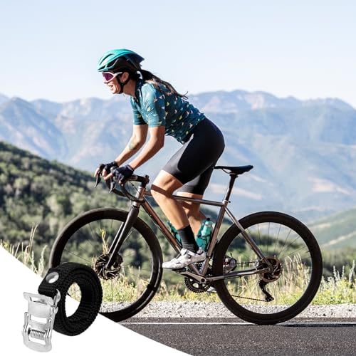 4 PCS Bike Pedal Straps Universal Replacement Foot Pedal Straps for Bicycles or Exercise Bike Spin