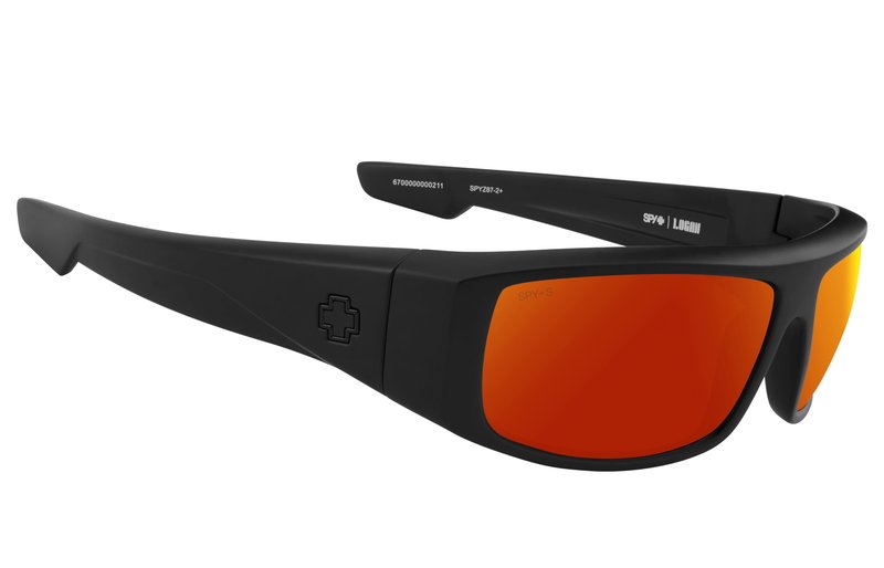 Spy Optic Logan Ansi Rx Matte Black/Happy Boost Polar Orange Mirror One Size