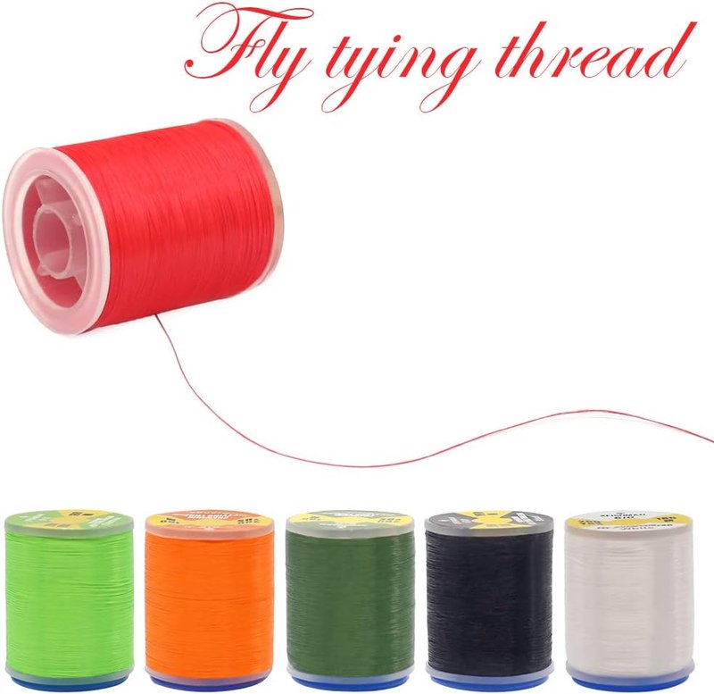 XFISHMAN Fly Tying Thread Kit - Premium 6/0 & 3/0 Fly Tying Materials | Essential Fishing Accessories
