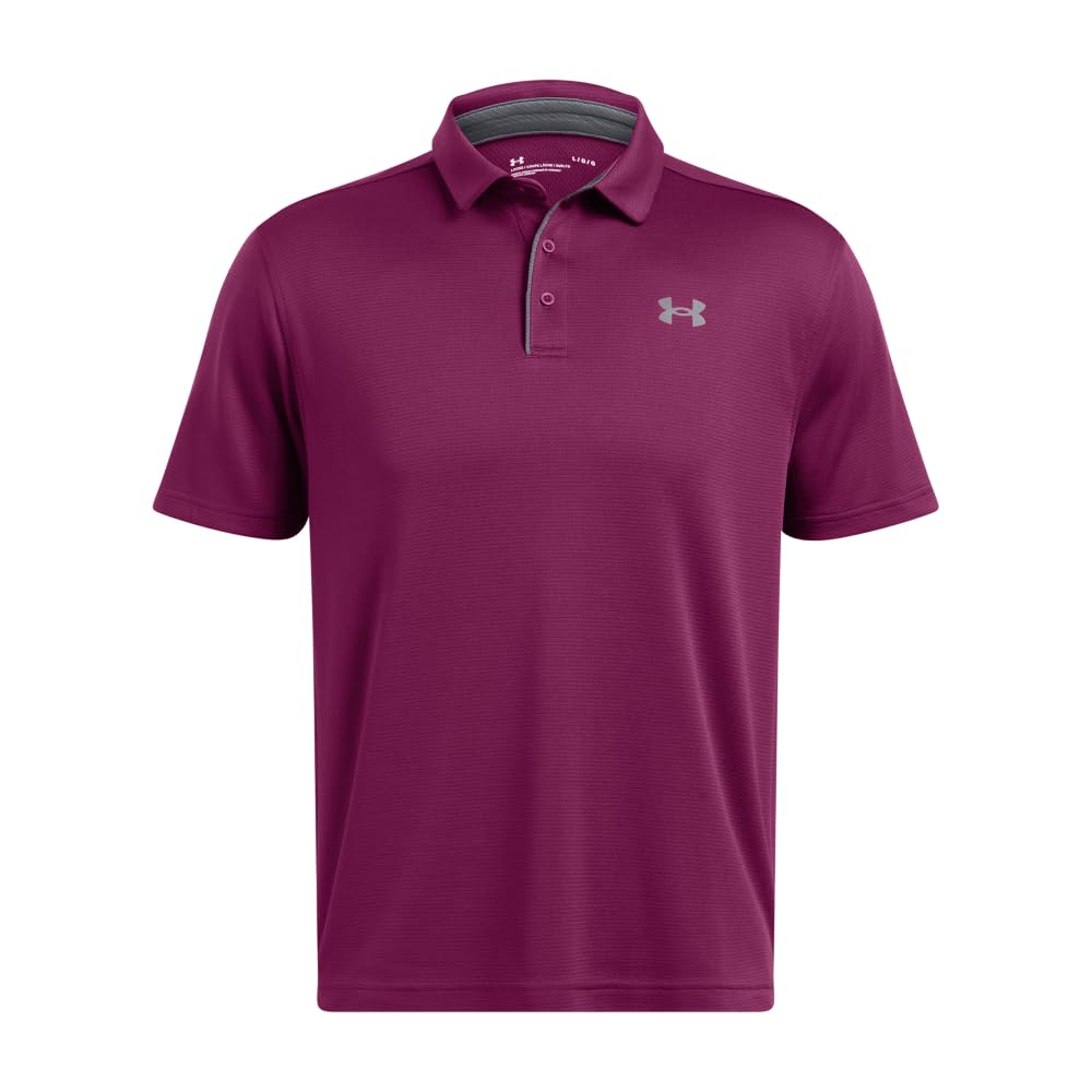 Under Armour Men's Tech Golf Polo, (505) Purple Gemini / / Pitch Gray, 4X-Large