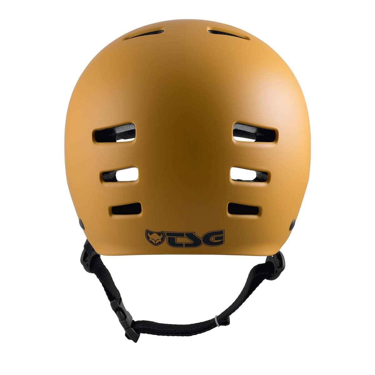 TSG Evolution Skate & Bike Helmet w/Snug Fit & Triple Cert. for Skateboarding, Cycling, MTB, E-Boarding, E-Skating, Longboarding, Park Skating, Urban, Multi Sport (Satin Yellow Ochre, S/M 54-56 cm)