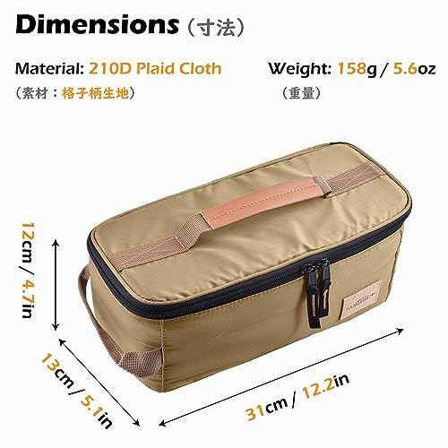 TRIWONDER Camping Travel Cookware Organizer Bag Cooking Utensils Storge Portable Pouch for Outdoor Barbecue Camping Cooking Spoon Chopsticks Organizing
