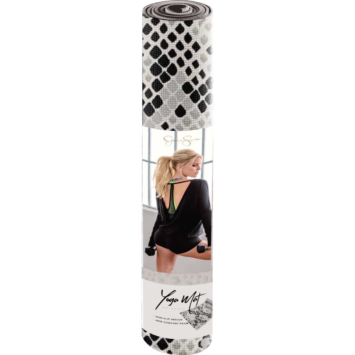 Jessica Simpson 4mm Two-tone Reversible Yoga Mat