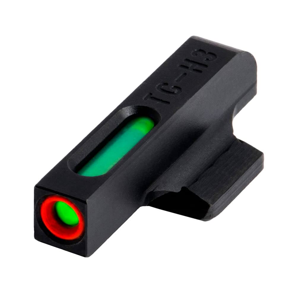 TRUGLO TFX PRO Handgun Sight | Compact Snag-Free Durable Shock-Resistant Glowing Tritium & Fiber-Optic Xtreme Night Sight with High Contrast Orange Front Ring, Compatible with 1911 270/500 Handguns