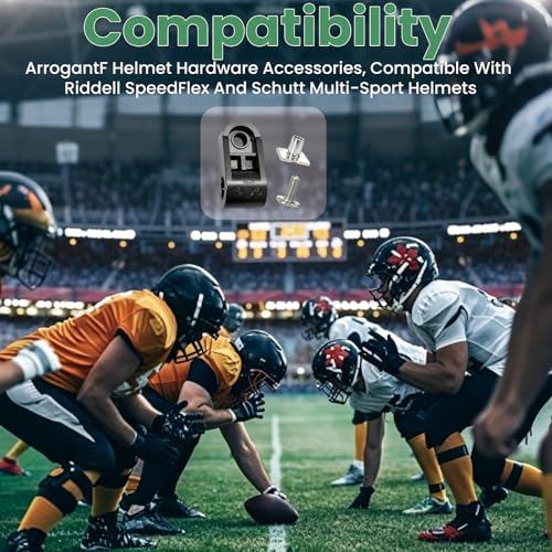 Football Helmet Facemask Repair Kit for Schutt, Riddell & More - 4 pcs