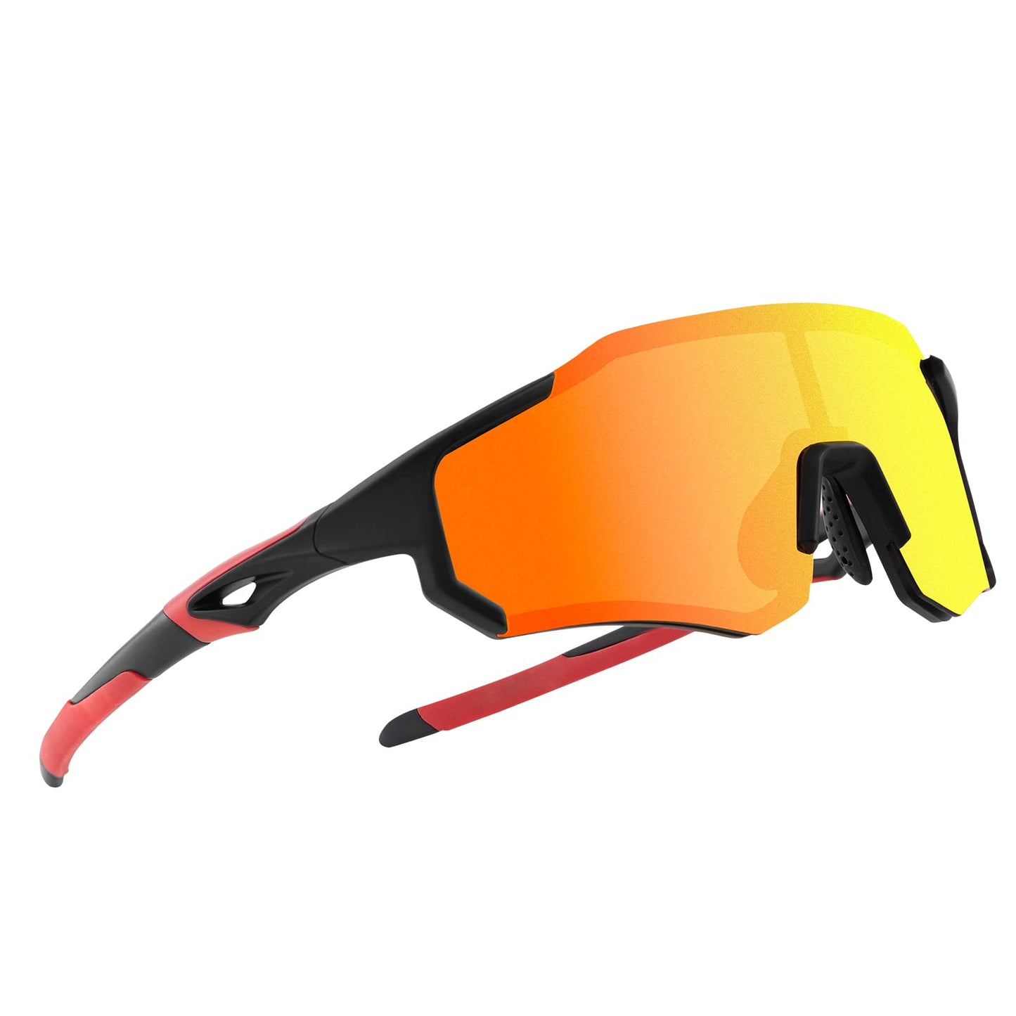 ROCKBROS Polarized Sunglasses for Men Women UV400 Protection Cycling Bike Glasses TAC Lightweight Frame Driving Fishing Golf Sunglasses，Orange
