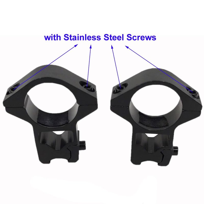 Calitte 25mm Torch Holder Flashlight Mount Clamp with Stainless Steel Screws