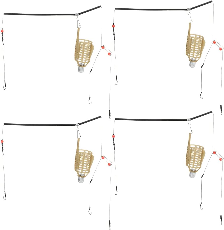 Fishing Lure Cage Bait Trap - Lightweight 4-Piece Feeder for Carp Fishing Tackle | 30g