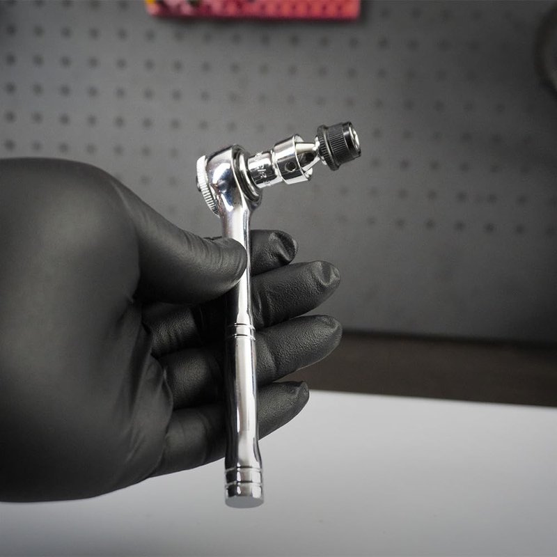 Prestacycle Bits Swivel Quick Release Torque Wrench Adapter – Fits All 1/4? Socket-Type Wrenches, Swivel Head for Off-Angle Access, Compatible with Standard 1/4? Hex Bits