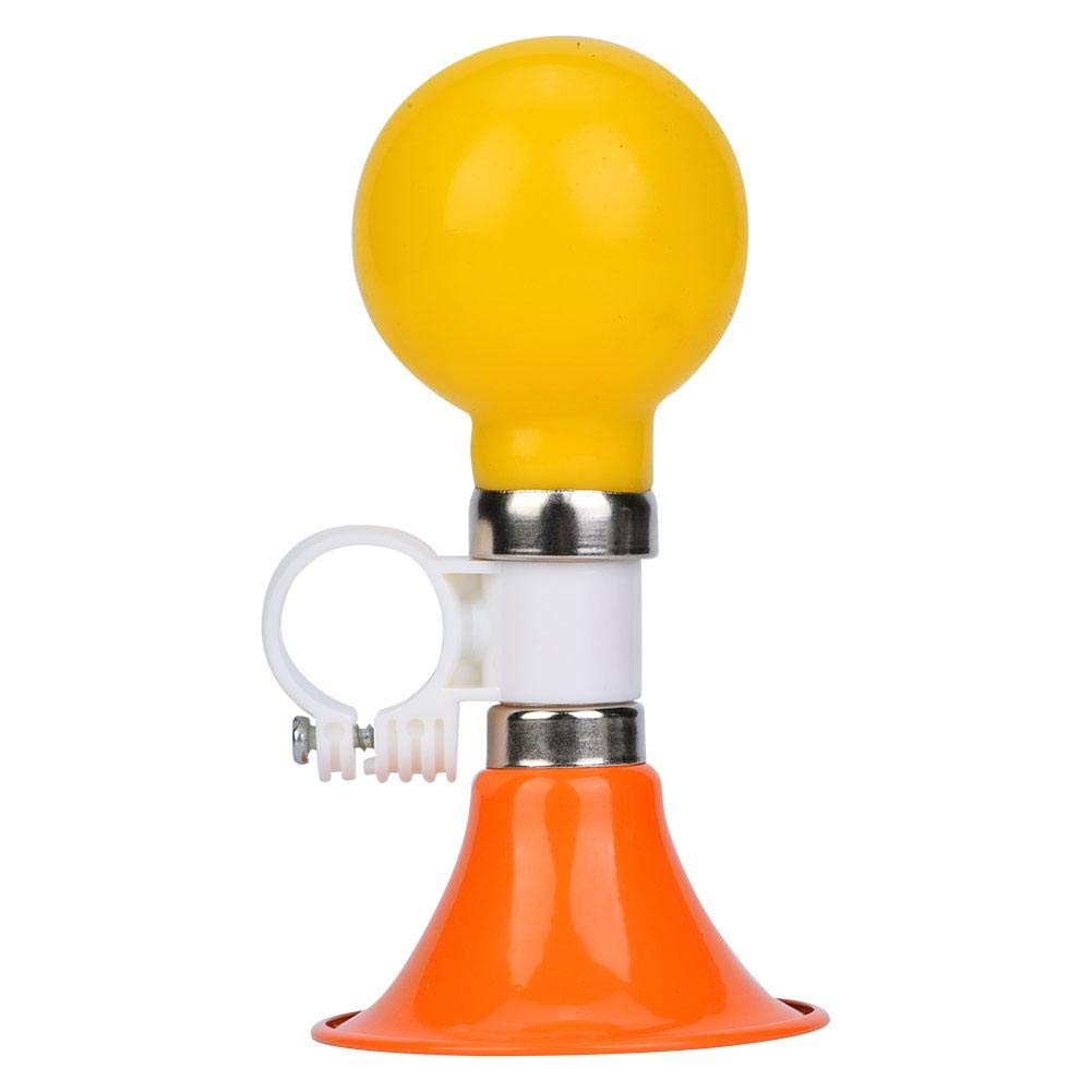 Rubber Children Horn, Metal Rubber Children Horn Warning for Boys Girls Accessory (Orange)