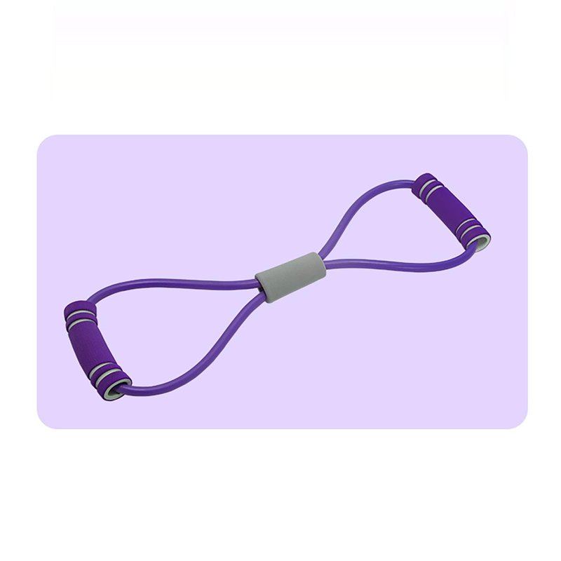8 Fitness Resistance Band, PVC Versatile Elastic Exercise Band Stretching Strap Yoga Pilates Pulling Rope Muscle Training for Arm Shoulder Leg Stretch