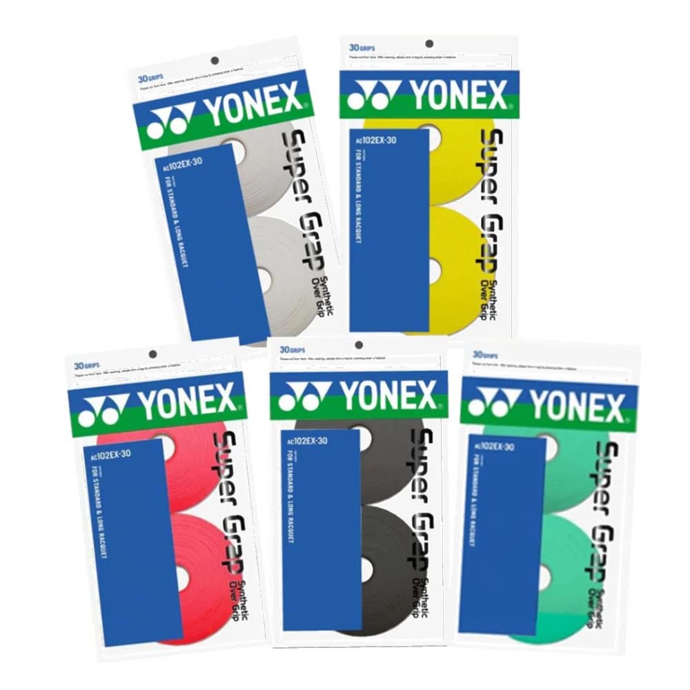 YONEX Super GRAP Tennis Racquet Overgrip (1x 30 Wraps - Red)