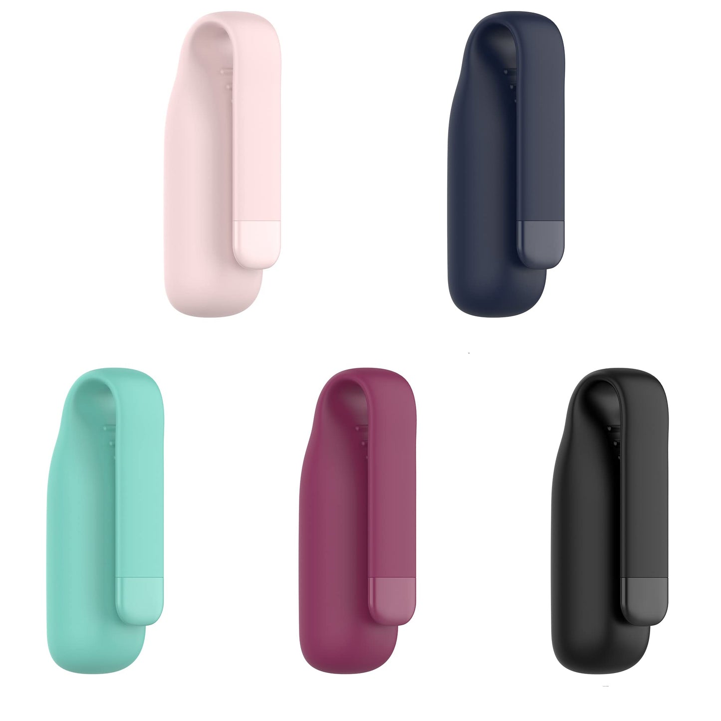 FitTurn Clip for Fitbit Luxe Clip Holder Case Replacement Soft Silicone Strap Accessories for Luxe Clip Case Accessory (5Pack)