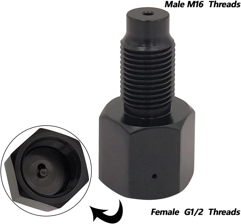 Paintball PCP CO2 Tank Adapter - 88g Cartridge Threaded Connector