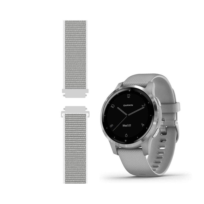 Leiou Sport Mesh Strap Compatible with vivoactive 4S/Venu 2S/3S Smartwatch Replacement Woven Nylon Wristband Quick Release 18mm - (13#) Small
