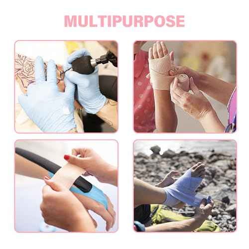 OZER 12 Pack 4 Inch x 5 Yards Self Adhesive Bandage Breathable Cohesive Bandage Wrap Rolls Elastic Self-Adherent Tape for Stretch Athletic,Sports,Wrist, Ankle