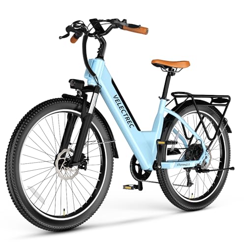 VELECTREC Electric Bike for Adults Peak 750w 528WH Battery-Blue