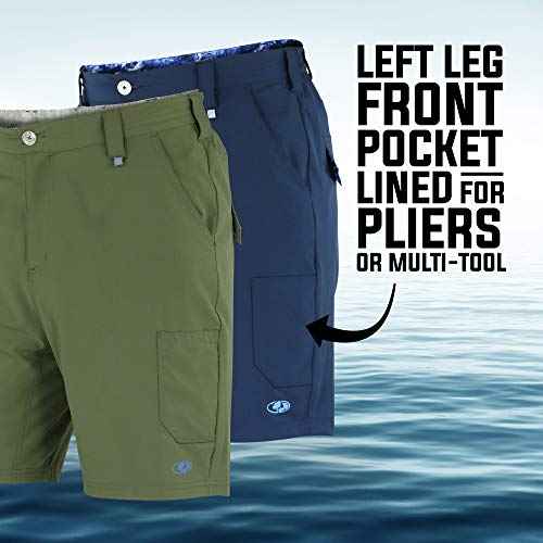 Mossy Oak Fishing Shorts for Men Quick Dry Flex
