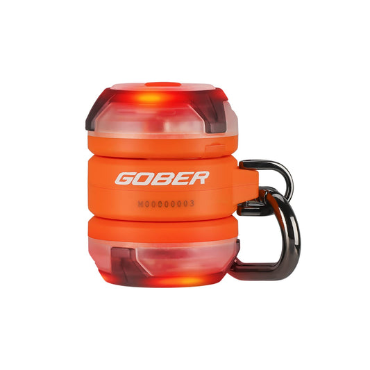 OLIGHT Gober Kit Safety Light, High Visibility LED Beacon Lights with 4 Lighting Modes, USB-C Rechargeable Flashing Warning with Clip for Running, Cycling, Camping, Dog Walking at Night (Orange)