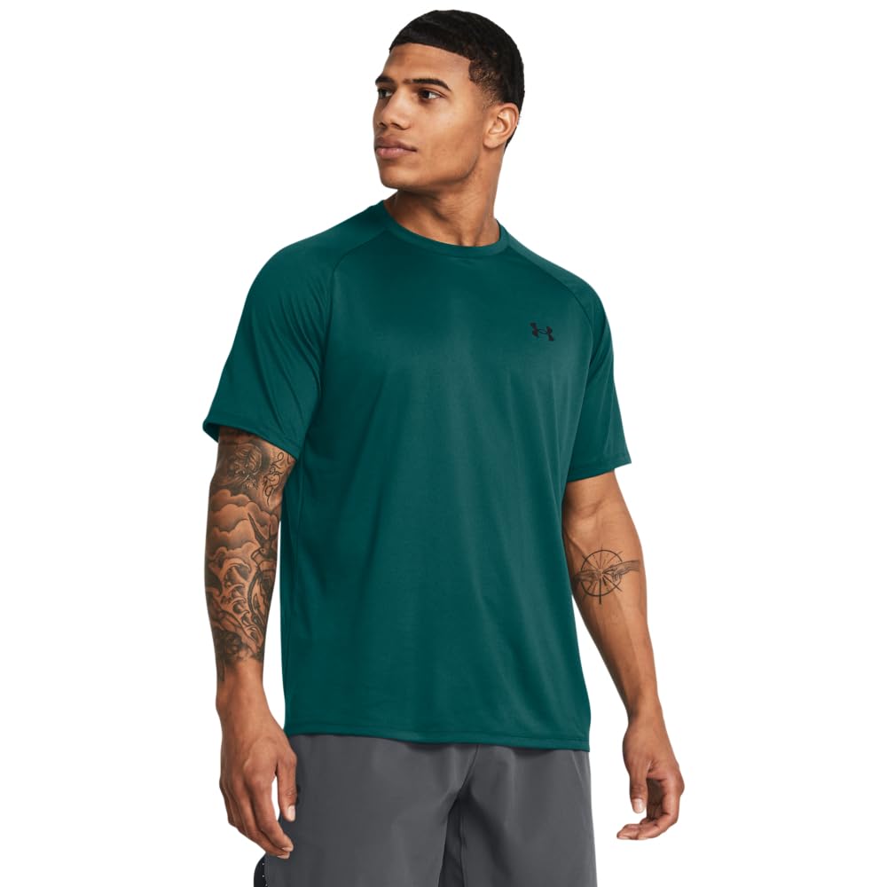 Under Armour Men's Tech 2.0 Short-Sleeve T-Shirt, (449) Hydro Teal / / Black, X-Large