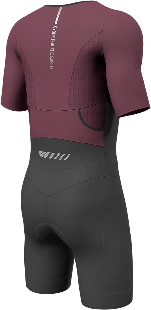 Men's Triathlon Suits - High Elasticity Breathable Quick-Drying Trisuits for Cycling, Swimming & Running | Various Sizes Available